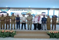 Bupati Asahan Taufik Zainal Abidin saat meluncurkan ASTABRATA di Aula Melati Kantor Bupati Asahan, Senin (21/9/2026). (Dok. Ho/RadarBangsa.co.id)