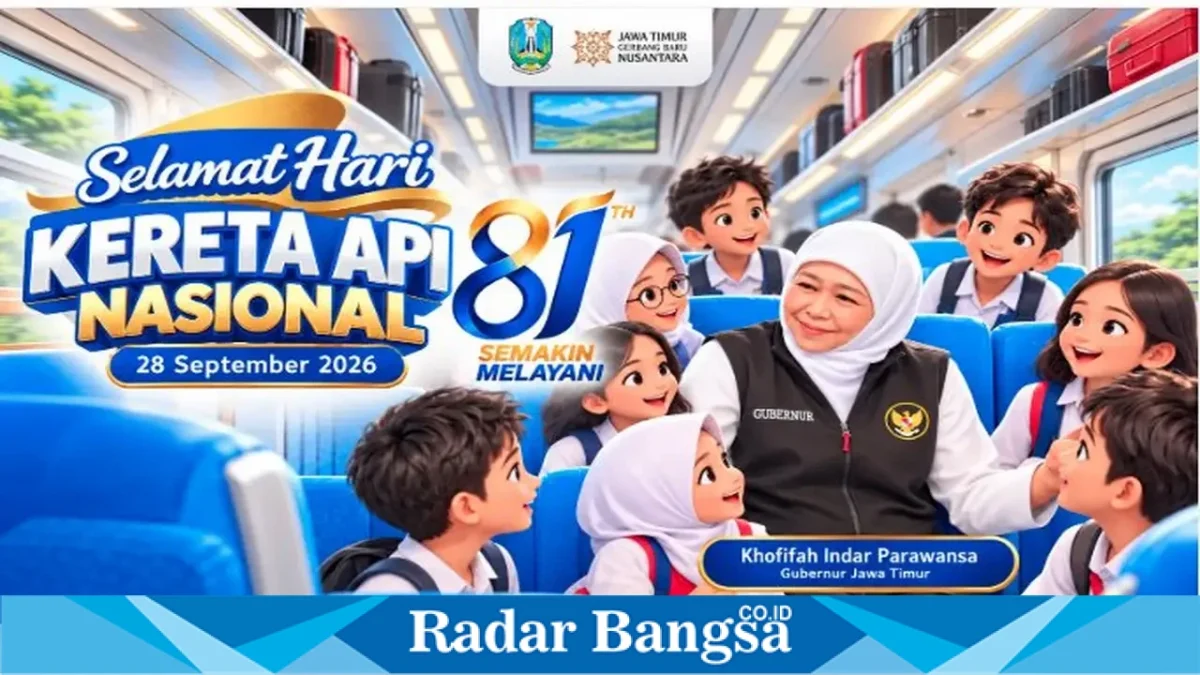 Gubernur Jawa Timur Khofifah Indar Parawansa saat mendorong peningkatan layanan dan keselamatan perkeretaapian di Jawa Timur, Senin (28/9/2026). (Dok. Ho/RadarBangsa.co.id)