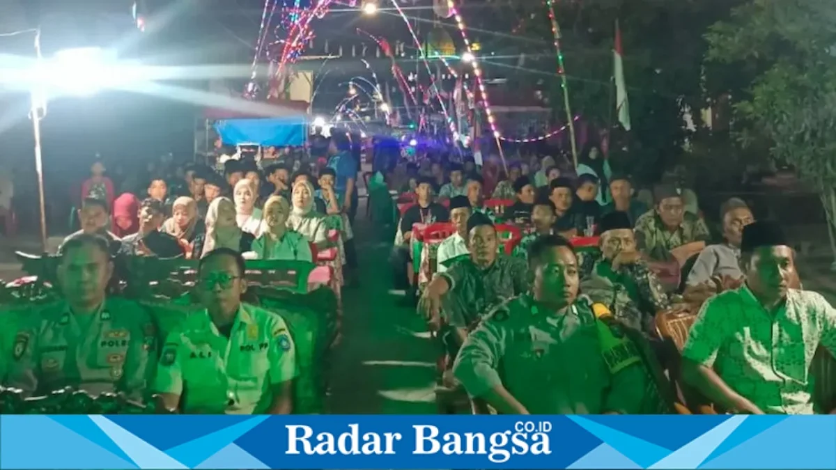 Pengamanan pentas seni HUT RI di Blumbungan, 31/8/2026. (Dok Ho/RadarBangsa.co.id)