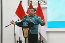 Menaker Yassierli memberikan arahan pada acara Green Mobility & Vocational Synergy 2026 di BBPVP Bandung, Sabtu (19/9/2026). (Dok. Ho/RadarBangsa.co.id)