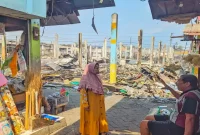 Lokasi Pasar Desa Kepulungan pascakebakaran, Senin (28/9/2026). (Dok. Ho/RadarBangsa.co.id)