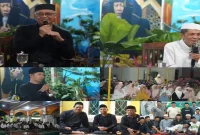 Keluarga besar Jamu Taqwa mengikuti pengajian dan bai’atan tahunan di Mataram, Selasa 15 September 2026.