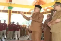 Wakil Bupati Bangkalan Moch. Fauzan Ja’far menghadiri kegiatan perpanjangan PPPK Paruh Waktu Kabupaten Bangkalan, Senin (28/09). (Dok. Ho/RadarBangsa.co.id)