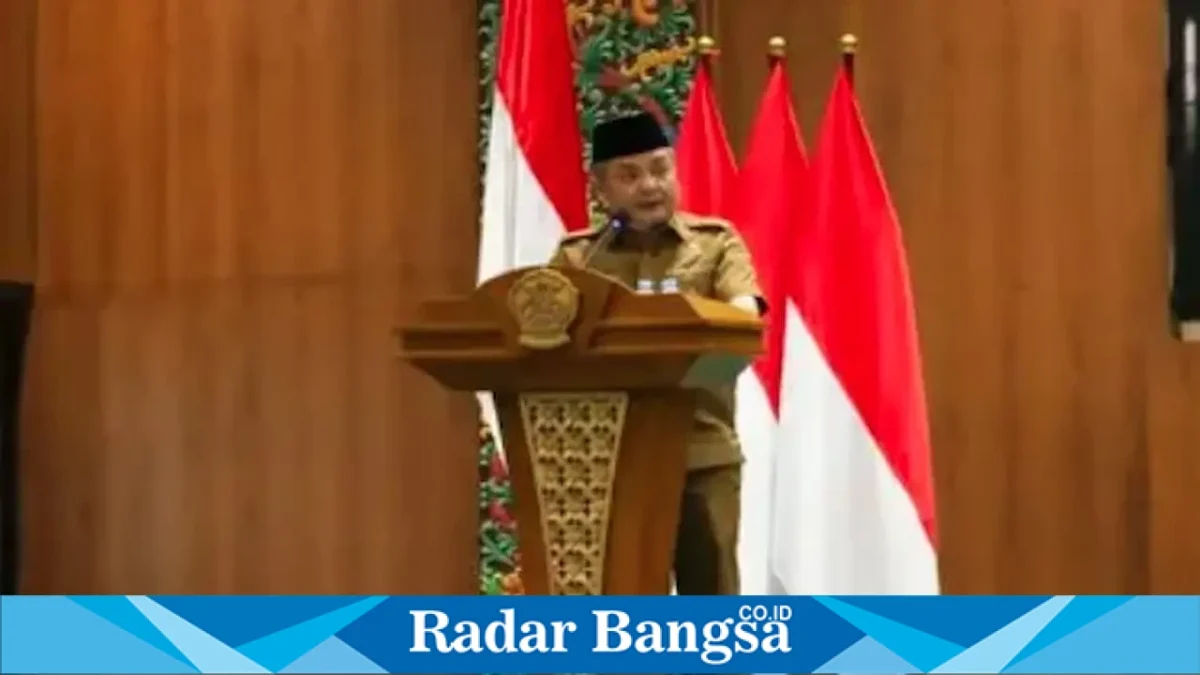 Wabup Bangkalan Moh. Fauzan Ja’far saat rapat paripurna, Senin (31/8/2026). (Dok Ho/RadarBangsa.co.id)