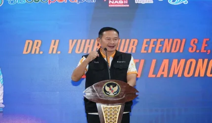 Pelantikan pengurus PERWOSI Lamongan periode 2025–2029 di Pendopo Lokatantra