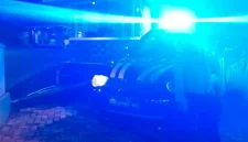 Petugas Polsek Tikung melaksanakan patroli Blue Light di wilayah Tikung, Lamongan, Rabu (16/9/2026) malam. (Dok. Ho/RadarBangsa.co.id)