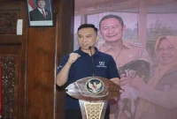 Wakil Bupati Lamongan Dirham Akbar Aksara saat membuka Sarasehan Penguatan Peternakan di Pendopo Lokatantra, Selasa (29/9/2026). (Dok. Ho/RadarBangsa.co.id)