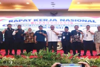 Wamenaker Afriansyah Noor saat menghadiri Rakernas KSBSI 2026 di Jakarta, Rabu (23/9/2026). (Dok. Ho/RadarBangsa.co.id)