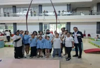 Atlet senam Sidoarjo berlaga dalam Kejurprov PERSANI Jatim 2026 di Convention Hall Simpang Lima Gumul, Kabupaten Kediri, Kamis (17/9/2026). (Dok. Ho/RadarBangsa.co.id)