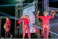 Tipe-X saat tampil menghibur X-Friend dalam Pekan Raya Pasuruan 2026 di Taman Chandra Wilwatikta Pandaan, Jumat (25/9/2026) malam. (Dok. Ho/RadarBangsa.co.id)