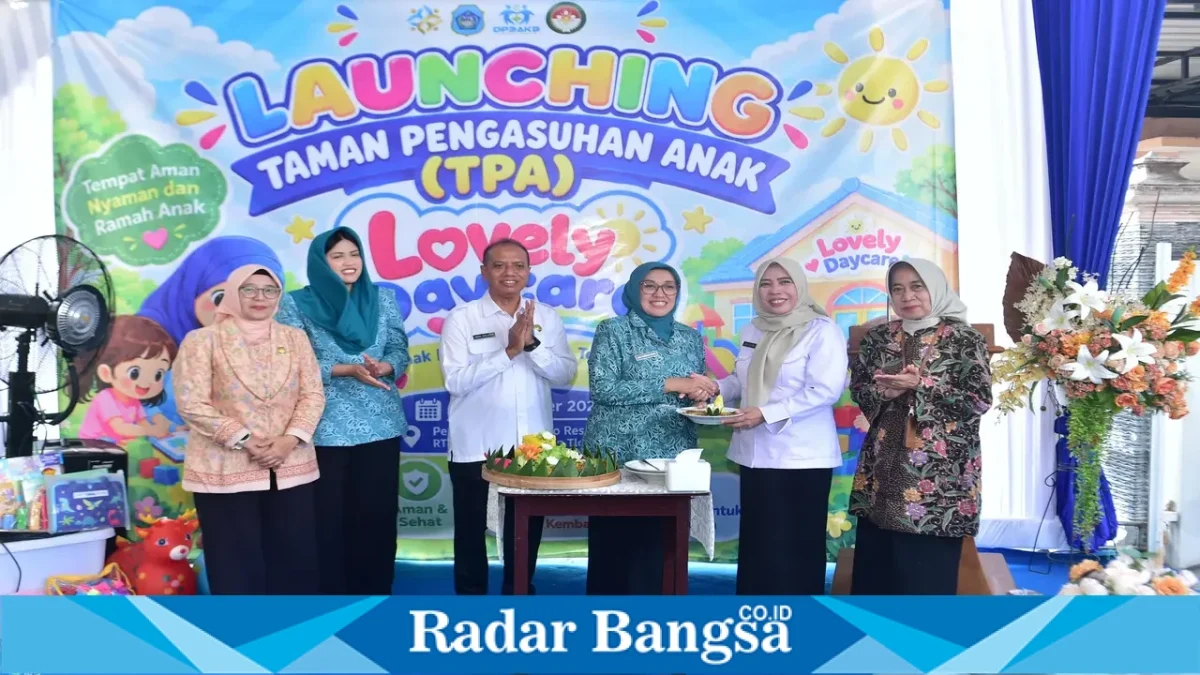 TPA Lovely Daycare dilaunching Pemerintah Kabupaten Lamongan di Kelurahan Tlogoanyar, Rabu (30/9/2026). (Dok. Ho/RadarBangsa.co.id)