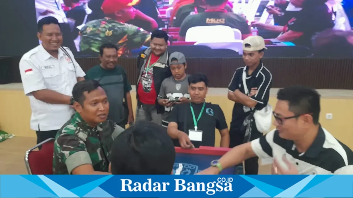 Peserta mengikuti Turnamen Domino 101 yang digelar Kodim 0824/Jember, Minggu (27/9/2026). (Dok. Ho/RadarBangsa.co.id)