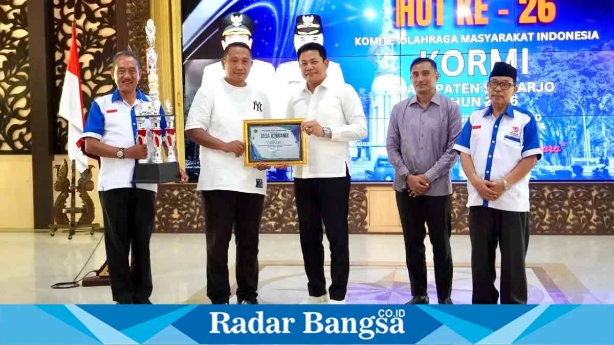 Bupati Sidoarjo H. Subandi menghadiri peringatan HUT ke-26 KORMI Kabupaten Sidoarjo di Pendopo Delta Wibawa, Sabtu (31/10/2026). (Dok. Pemkab Sidoarjo)