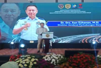 Dirjen Hubdat Kemenhub, Aan Suhanan mendukung penuh kegiatan EJLTM 2026 yang digelar BPTD Kelas II Jatim (Foto : Yudha)