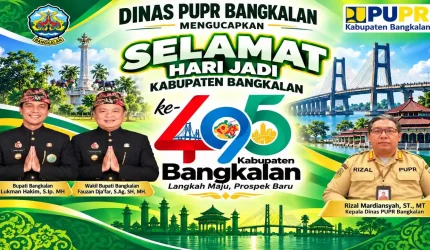 Dinas PUPR Bangkalan Mengucapkan Selamat Hari Jadi Kabupaten Bangkalan Ke-495 ‘Langkah Maju, Prospek Baru’