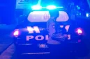 Petugas Polsek Tikung saat melakukan Blue Light Patrol di sejumlah titik rawan wilayah Kecamatan Tikung, Lamongan, Kamis (1/10/2026).