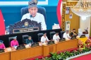 Ketua DPRD H. Syafrizal memimpin Sidang Paripurna Istimewa dalam rangka HUT ke-27 Kabupaten Pelalawan, Minggu (12/10/2026). (Dok. Ho/RadarBangsa.co.id)