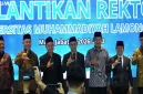 Prof. Abdul Aziz Alimul Hidayat saat pelantikan sebagai Rektor UMLA periode 2026β2030 di Hall Lantai 10 Gedung UMLA, Sabtu (17/10/2026). (Dok. Ho/RadarBangsa.co.id)