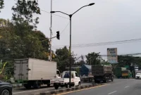 Simpang Empat Patung Sapi Pandaan, Kabupaten Pasuruan, yang menjadi sasaran rencana pengadaan sarana dan prasarana peningkatan keselamatan lalu lintas pada 2026. (Dok. Ho/RadarBangsa.co.id)