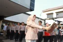 Polres Lamongan menggelar Apel Satgas Pre-Emptive Strike Polisi Jogo Sekolah di halaman Mapolres Lamongan, Kamis (29/10/2026). (Dok Foto Ho/RadarBangsa.co.id)