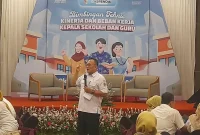 Kegiatan Bimtek Kinerja dan Beban Kerja bagi guru dan kepala sekolah yang digelar Dispendik Jember di Hotel Aston, Rabu (7/10/2026).