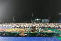 Santriwati menampilkan kreativitas melalui festival film dalam rangkaian penutupan HSN 2026 di Pondok Pesantren Al-Fatimiyah, Lamongan. Senin, 26 Oktober 2026 (Foto Ho/RadarBangsa.co.id).