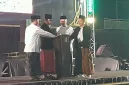 Bupati Jember Muhammad Fawait menyampaikan sambutan pada pembukaan Hari Santri Nasional 2026 di Alun-Alun Jember, Sabtu (10/10/2026). (Dok. Heery/RadarBangsa.co.id)