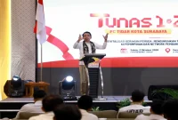Gus Fawait saat menghadiri pelantikan PC TIDAR Kota Surabaya dan pembukaan Pelatihan Tunas 1 dan 2, Sabtu (3/10/2026). (Dok. Ho/RadarBangsa.co.id)