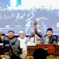 Gus Iqdam menyampaikan tausiah dalam pengajian akbar Hari Santri Nasional 2026 di Lapangan Kejayan, Pasuruan. Selasa, 27 Oktober 2026 (Foto Ho/RadarBangsa.co.id).