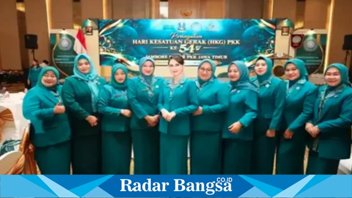 Luthfiana Lukman Hakim menghadiri Peringatan HKG PKK ke-54 dan Jambore Kader PKK Jawa Timur 2026 di Malang, Senin, 26 Oktober 2026 (Foto Ho/RadarBangsa.co.id).