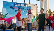 JLC Member Gathering 2026 yang digelar JNE di Stay.vie Dinoyo Prime Hotel & Co-Living, Surabaya, Kamis (15/10/2026).  (Dok JNE)