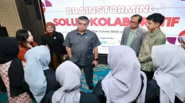 Menteri Ketenagakerjaan Yassierli saat menyampaikan pandangan dalam acara Brainstorming GNIK Academy di Jakarta, Sabtu (17/10/2026). (Dok. Ho/RadarBangsa.co.id)