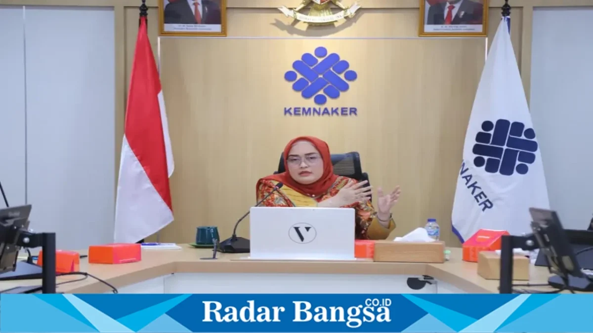 Indah Anggoro Putri mengimbau pekerja agar mewaspadai penipuan yang mengatasnamakan Bantuan Subsidi Upah 2026. (Dok. Ho/Kemnaker/RadarBangsa.co.id).