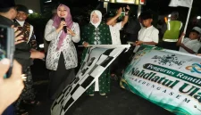 Suasana kegiatan Kirab Hari Santri 2026 yang diselenggarakan PRNU Kedung Asem, Probolinggo. (Dok foto /RadarBangsa.co.id).