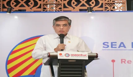 Menteri Ketenagakerjaan Yassierli menghadiri ASEAN Trade Union Council Regional Consultation Workshop di Jakarta.