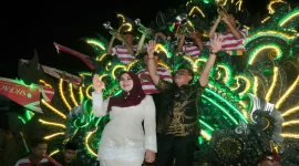 Ning Lia menghadiri pembukaan Media Expo 2026 di Kabupaten Sumenep, Selasa (27/10/2026). (Dok. Ho/RadarBangsa.co.id).