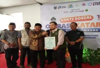 Bupati Jombang Warsubi menghadiri kegiatan bakti sosial operasi katarak gratis di RSUD Ploso, Sabtu (24/10/2026). (Foto Ho/RadarBangsa.co.id) 