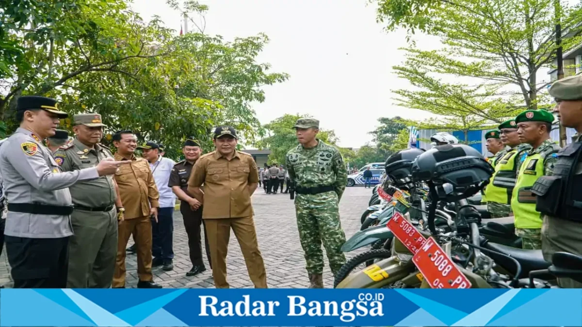Apel Gelar Pasukan Operasi Patuh Semeru 2026 di Mapolresta Sidoarjo, Senin (26/10/2026). (Dok. Ho/Polresta Sidoarjo/RadarBangsa.co.id).