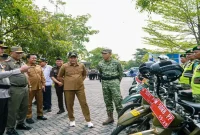Apel Gelar Pasukan Operasi Patuh Semeru 2026 di Mapolresta Sidoarjo, Senin (26/10/2026). (Dok. Ho/Polresta Sidoarjo/RadarBangsa.co.id).