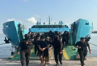 Proses pemindahan 36 warga binaan Lapas Kelas I Semarang ke sejumlah lapas di Nusakambangan, Jawa Tengah, Minggu (11/10/2026). (Dok. Ho/Lapas Semarang)