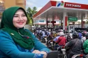 Lia Istifhama menyampaikan imbauan kepada masyarakat menyusul kelangkaan Pertalite di Malang Raya, Kamis (15/10/2026). (Dok. Ho/RadarBangsa.co.id)