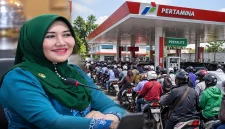 Lia Istifhama menyampaikan imbauan kepada masyarakat menyusul kelangkaan Pertalite di Malang Raya, Kamis (15/10/2026). (Dok. Ho/RadarBangsa.co.id)