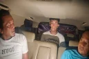 Terduga pelaku penusukan di Kecamatan Kalitengah, Lamongan, saat diamankan petugas untuk menjalani pemeriksaan lebih lanjut. (Dok. Ho/Polres Lamongan)