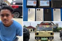 Polisi mengamankan terduga pelaku beserta truk yang dilaporkan hilang di Paciran, Lamongan, di wilayah Blora, Jawa Tengah. (Dok foto Ho/RadarBangsa.co.id).