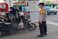 Personel Polsek Tikung saat melaksanakan Patroli Kota Presisi di sejumlah obyek vital dan pusat aktivitas masyarakat, Rabu (30/9/2026). (Dok. Ho/RadarBangsa.co.id)