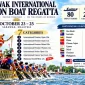 Poster Sarawak International Dragon Boat Regatta 2026 yang berlangsung pada 23–25 Oktober di Sarawak, Malaysia. (Dok. Ho/Panitia Sarawak International Dragon Boat Regatta).