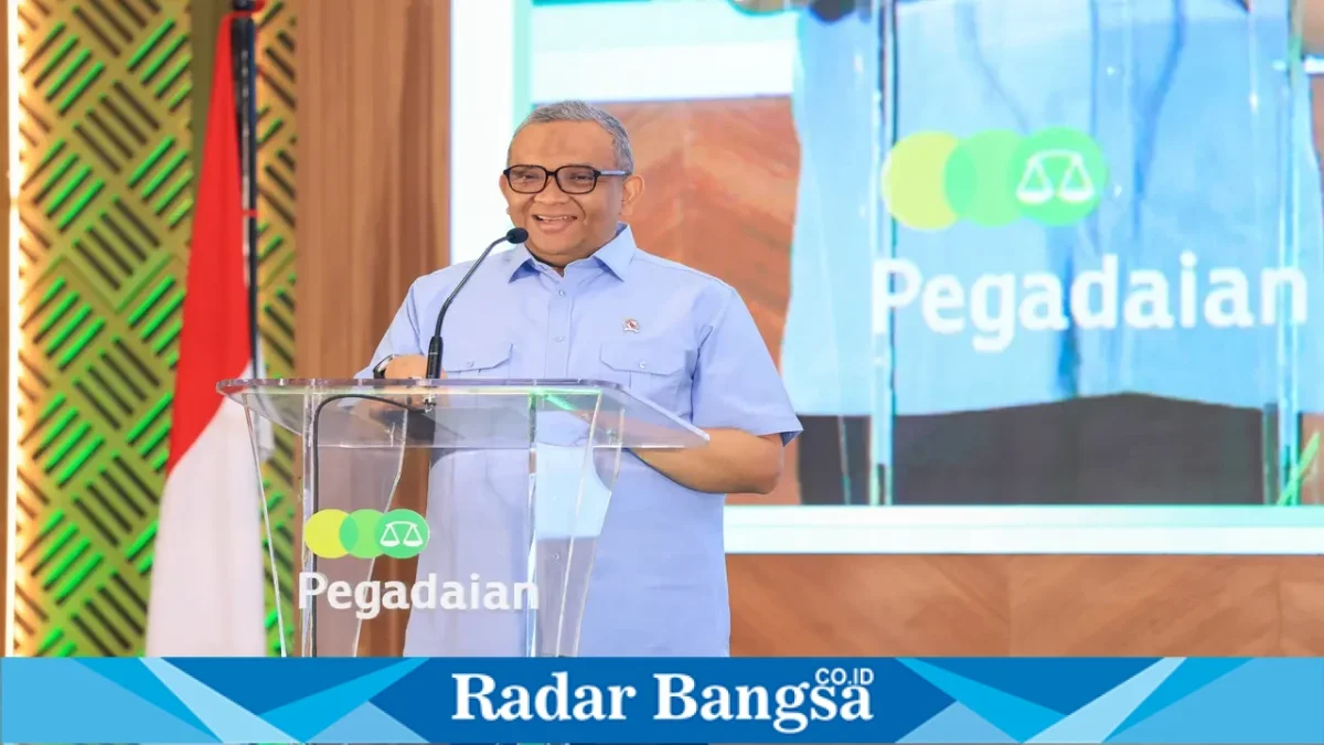 Wakil Menteri Ketenagakerjaan Afriansyah Noor menyampaikan penegasan mengenai sertifikasi kompetensi pekerja BUMN dalam Forum Komunikasi LSP P2 BUMN Summit 2026 di Jakarta, Kamis (15/10/2026). (Dok. Ho/RadarBangsa.co.id)