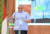 Wakil Menteri Ketenagakerjaan Afriansyah Noor menyampaikan penegasan mengenai sertifikasi kompetensi pekerja BUMN dalam Forum Komunikasi LSP P2 BUMN Summit 2026 di Jakarta, Kamis (15/10/2026). (Dok. Ho/RadarBangsa.co.id)