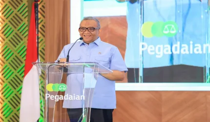 Wakil Menteri Ketenagakerjaan Afriansyah Noor dalam Forum Komunikasi LSP P2 BUMN Summit 2026 di Jakarta.