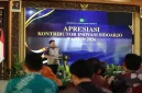 Bupati Sidoarjo H Subandi saat memberikan arahan dalam Apresiasi Kontributor Inovasi Sidoarjo Tahun 2026 di Pendopo Delta Wibawa, Kamis (15/10/2026). (Dok. Ho/RadarBangsa.co.id)